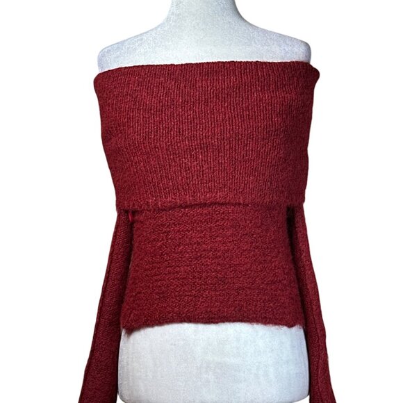 4th & Reckless Krissy Top in Red UK 6 / US XSmall New Womens Knit Sweater - Picture 6 of 8